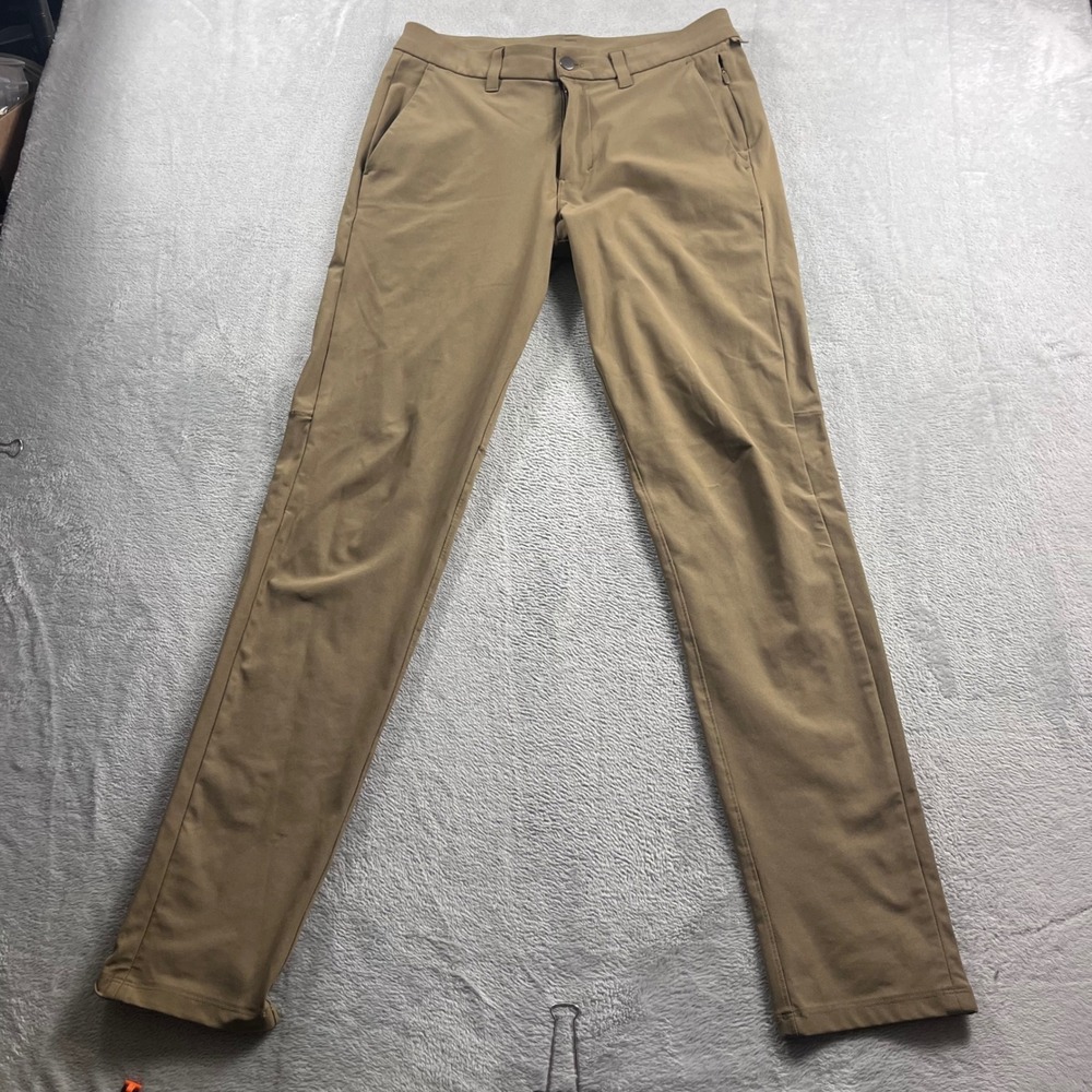 Lululemon Commission Pant Slim Tan Khaki Mens Size 30 LM5974S